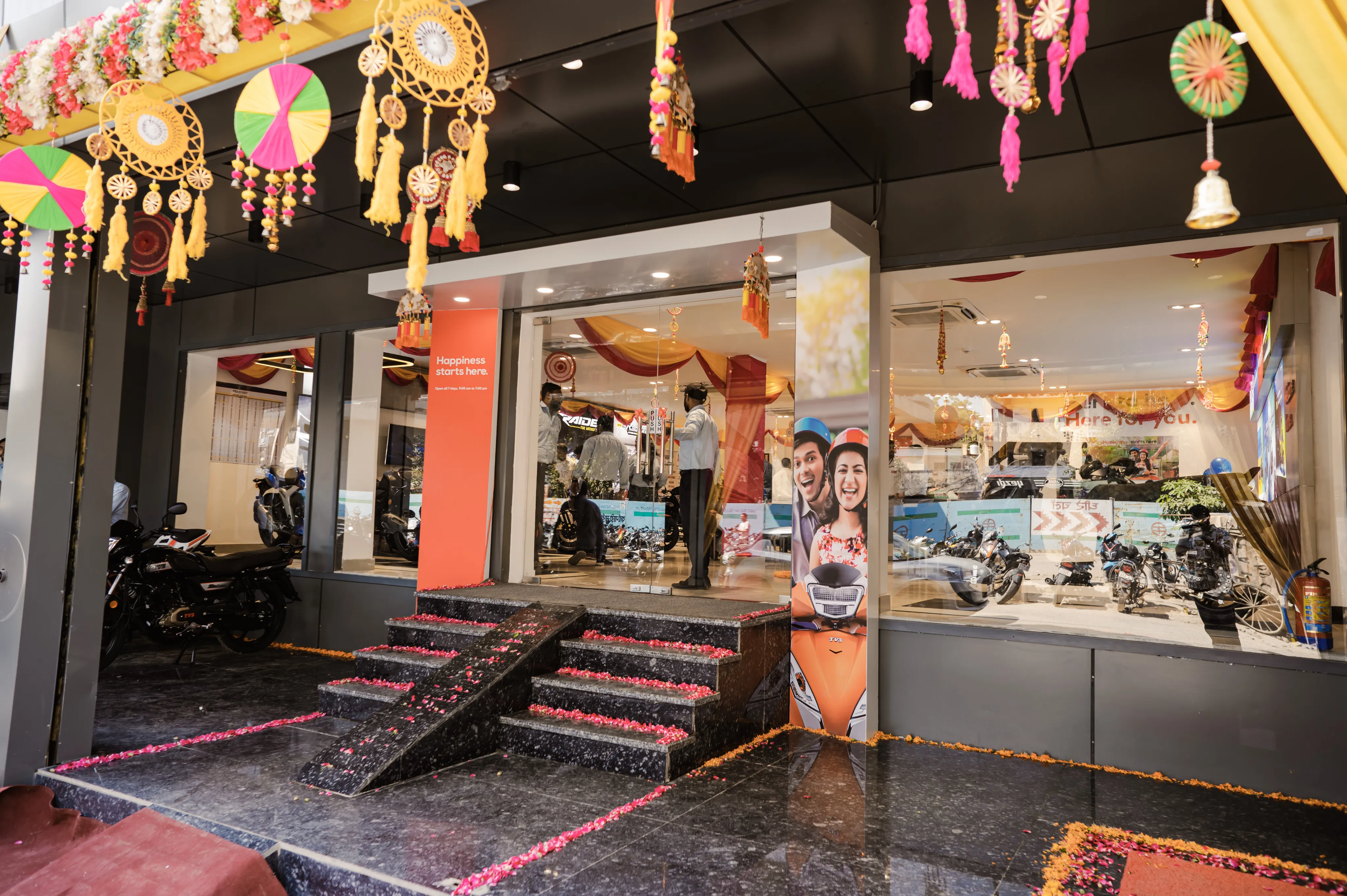 MAPL TVS Authorized Dealership Showroom